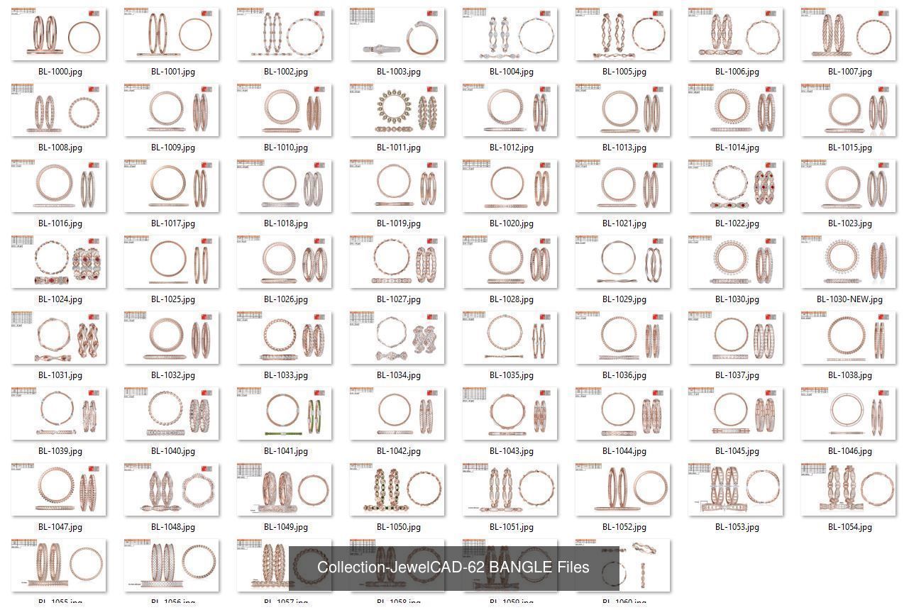 3DM-With and With Out Gems-JewelCAD-STL-10000 MIX Files 3D Model Collection_53
