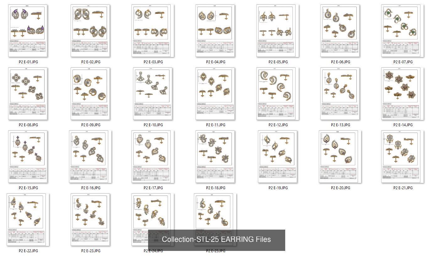 3DM-With and With Out Gems-JewelCAD-STL-10000 MIX Files 3D Model Collection_31