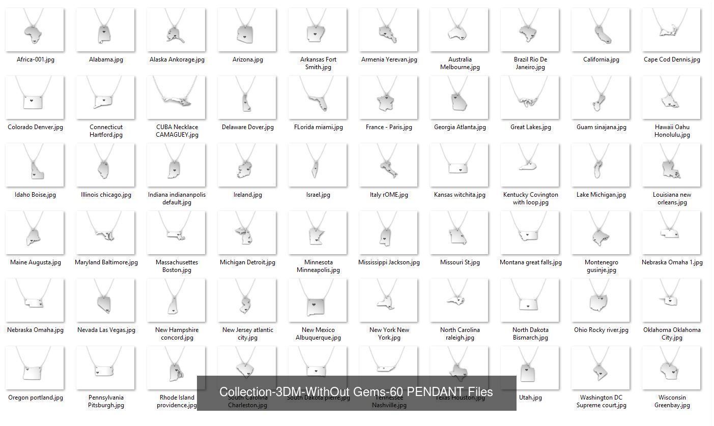 3DM-With and With Out Gems-JewelCAD-STL-10000 MIX Files 3D Model Collection_35