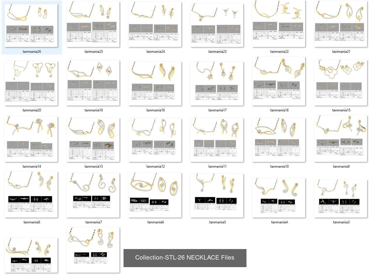 3DM-With and With Out Gems-JewelCAD-STL-10000 MIX Files 3D Model Collection_87