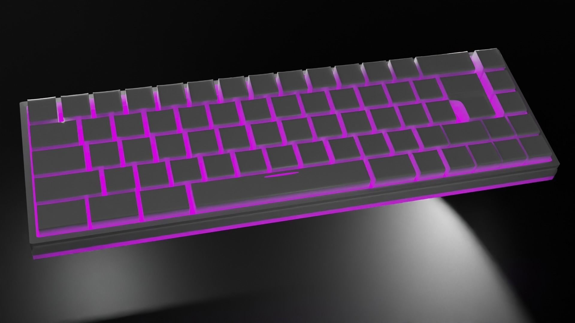 pc gaming keyboard 3D model_3