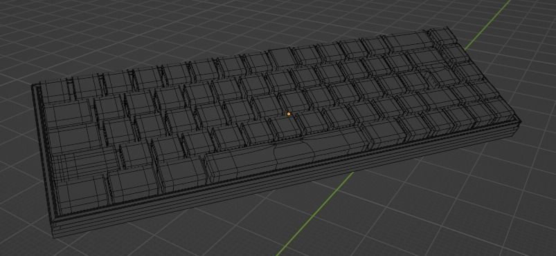 pc gaming keyboard 3D model_9