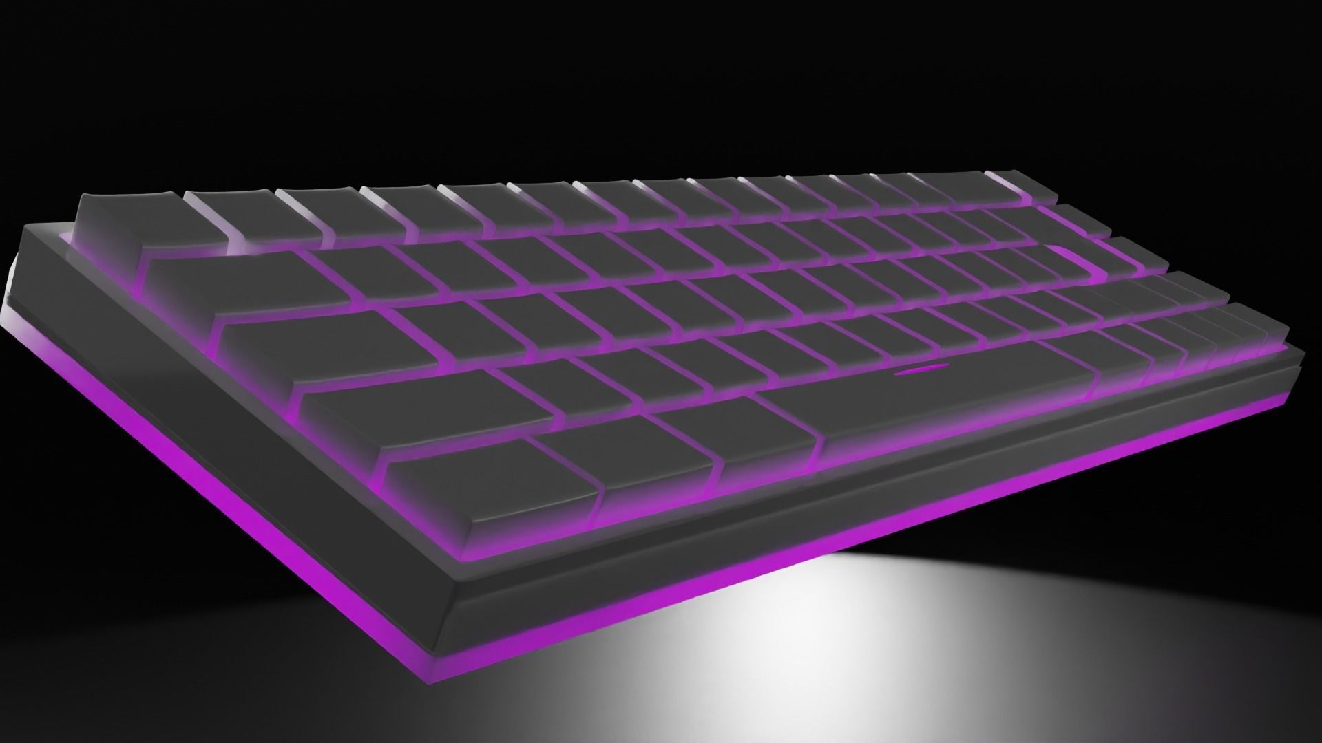 pc gaming keyboard 3D model_4