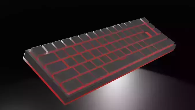 pc gaming keyboard 3D model