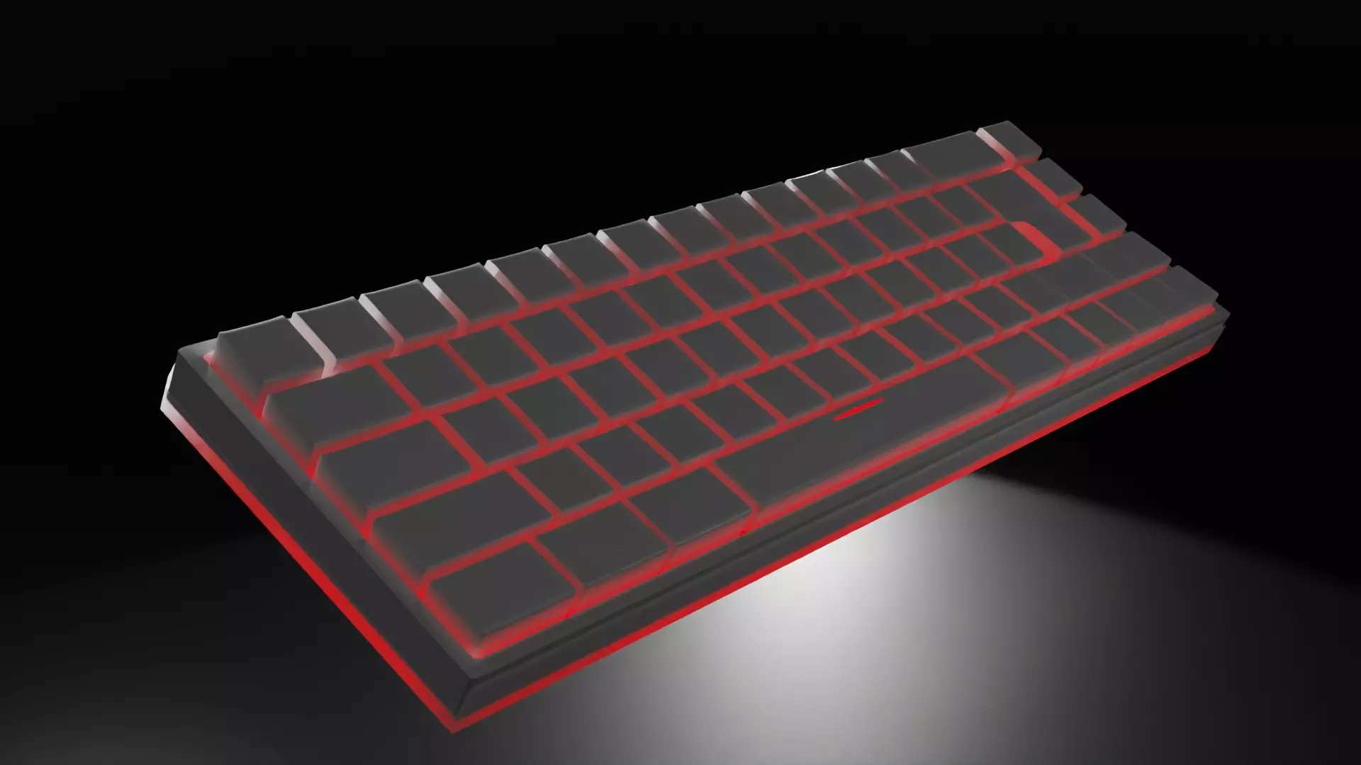 pc gaming keyboard 3D model_0