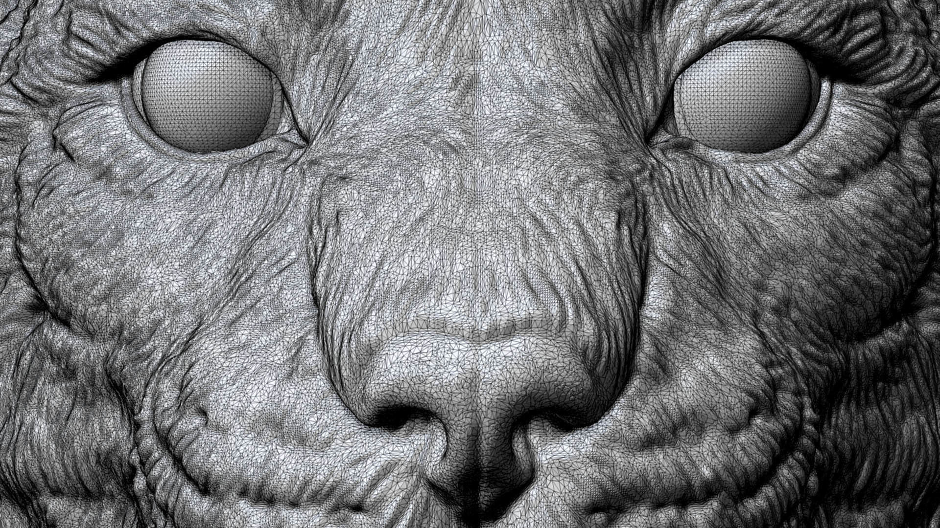 Lynx head 3D print model_19
