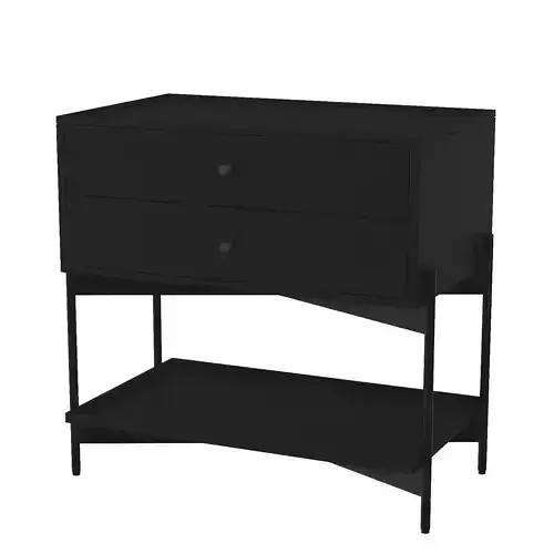 Warren 28 Nightstand Warm Black