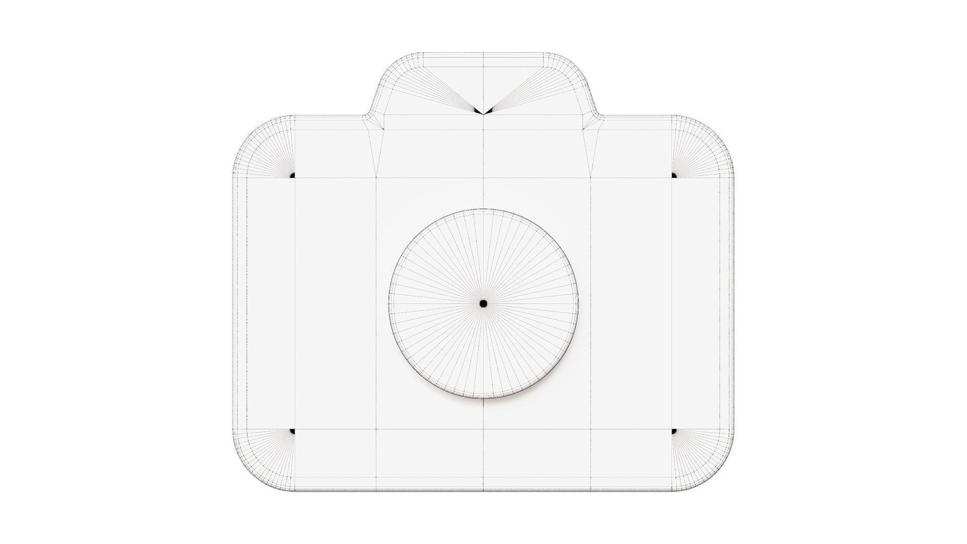 Camera icon Low-poly 3D model_9