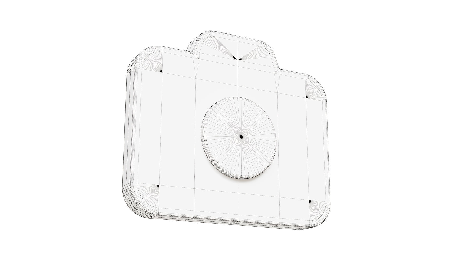 Camera icon Low-poly 3D model_7