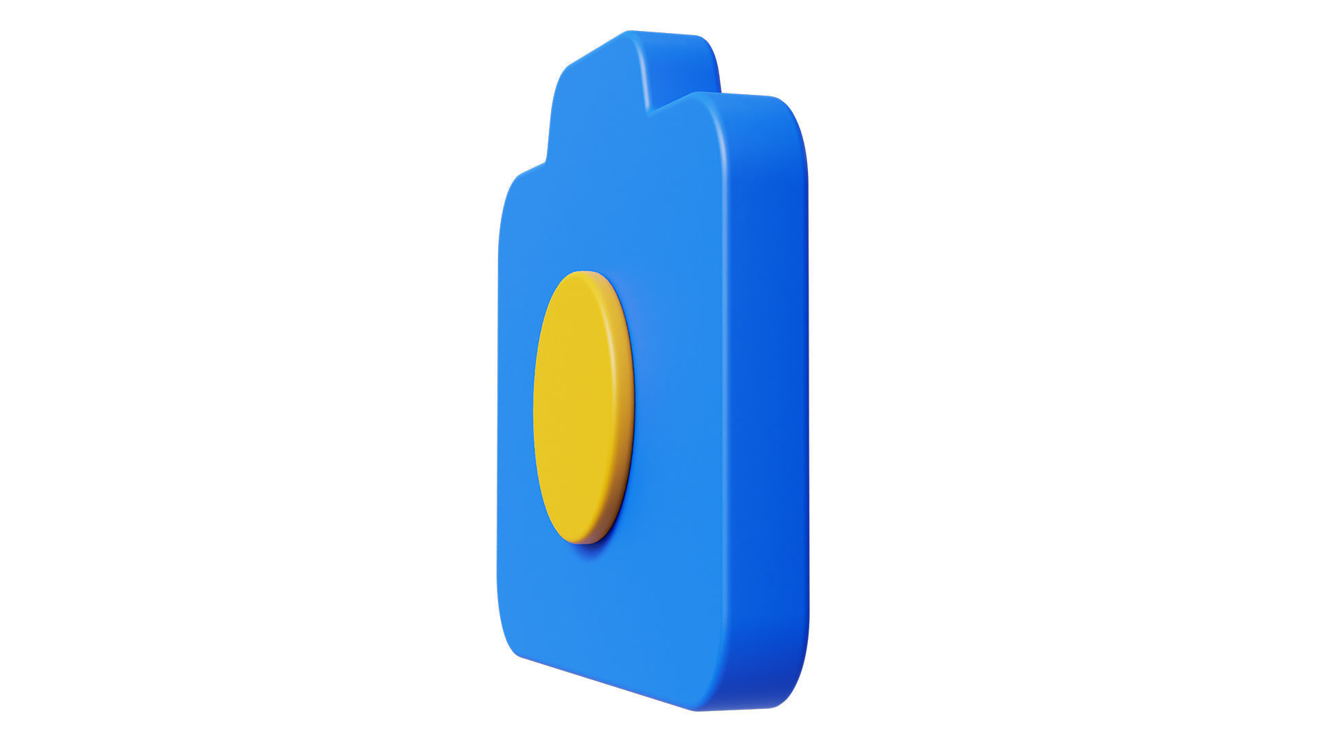 Camera icon Low-poly 3D model_2