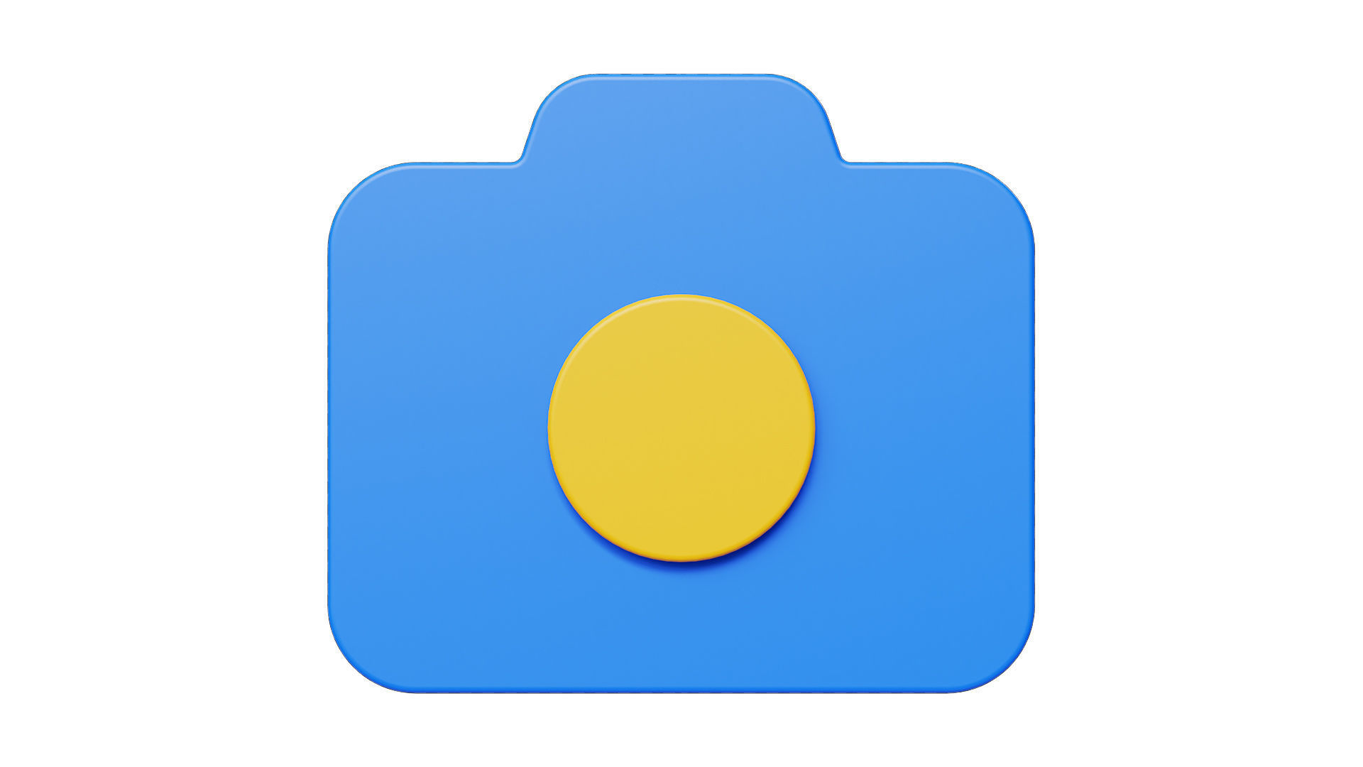 Camera icon Low-poly 3D model_1