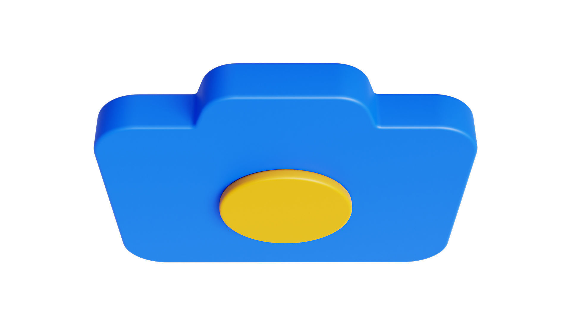 Camera icon Low-poly 3D model_3
