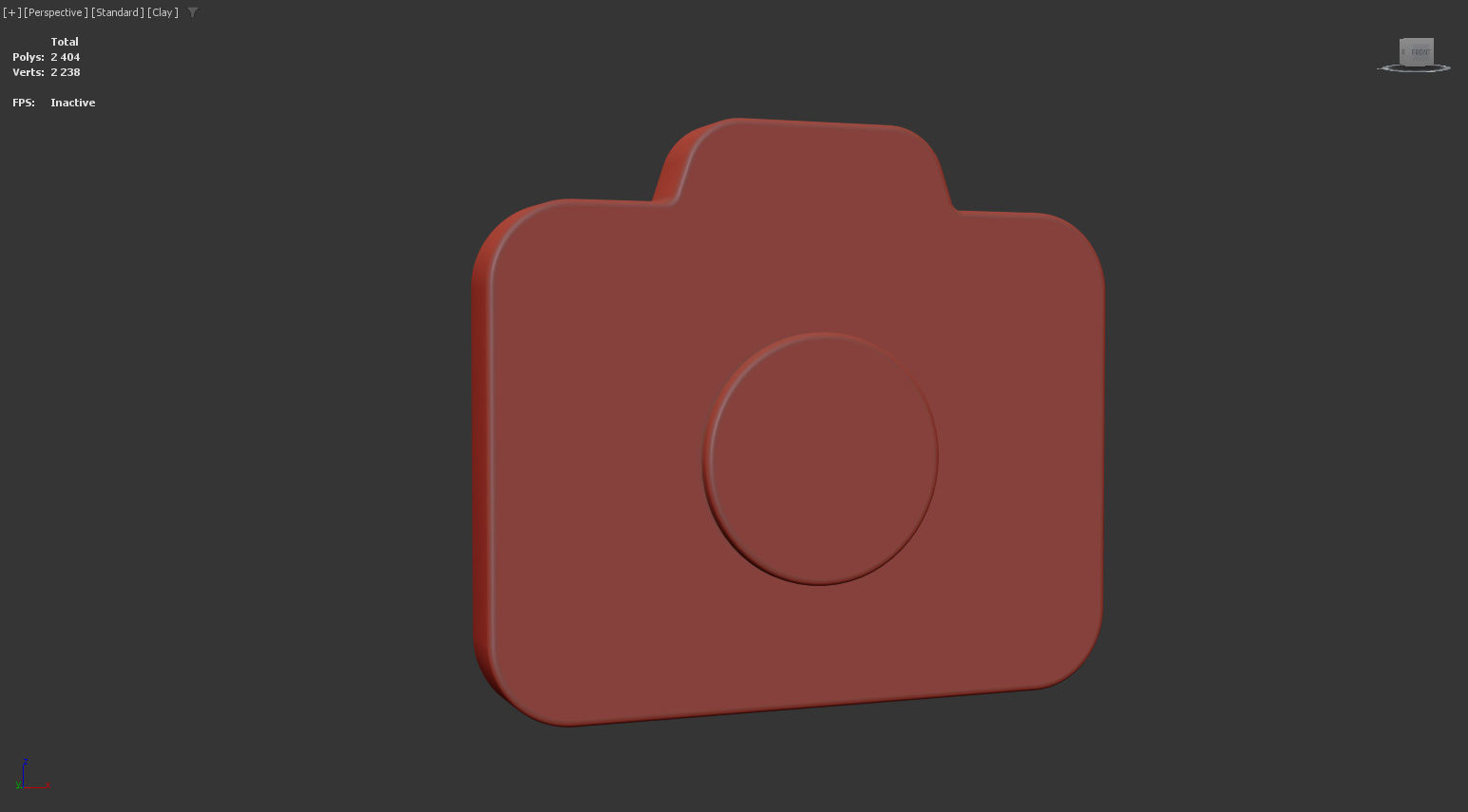 Camera icon Low-poly 3D model_12