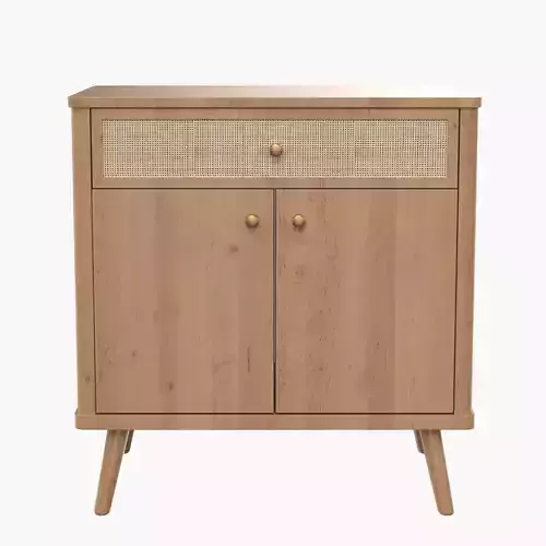Thelma KD Rattan Small Cabinet 1 Drawer 2 Doors