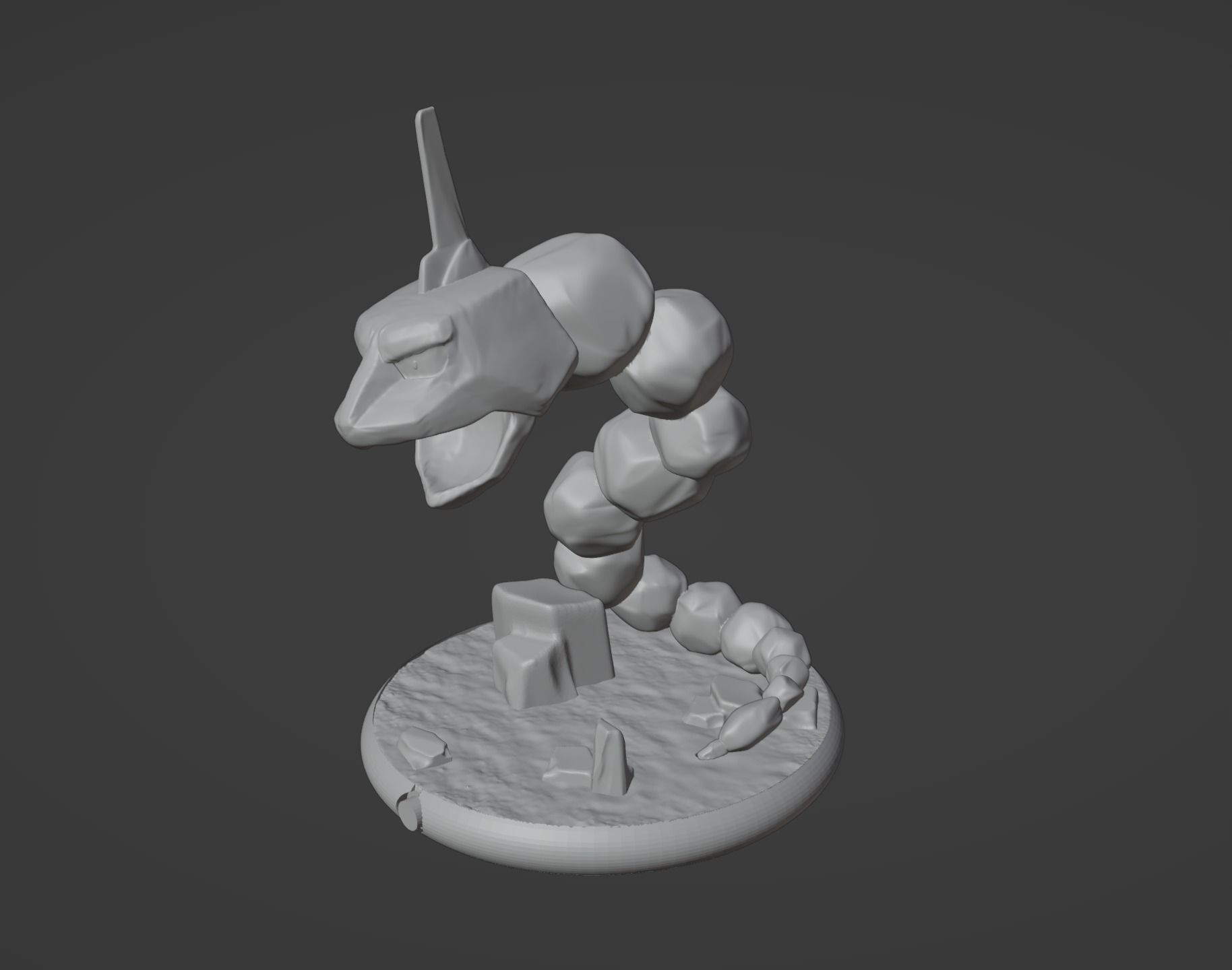 Onyx pokemon 3D print model 3D print model_5