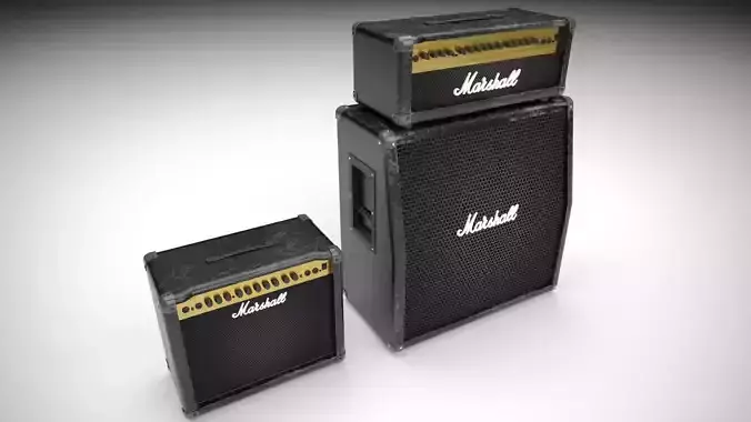 Marshall Guitar Amp and Header
