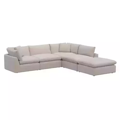 Stevie 4-Piece Sectional Sofa w Ottoman 232451-001