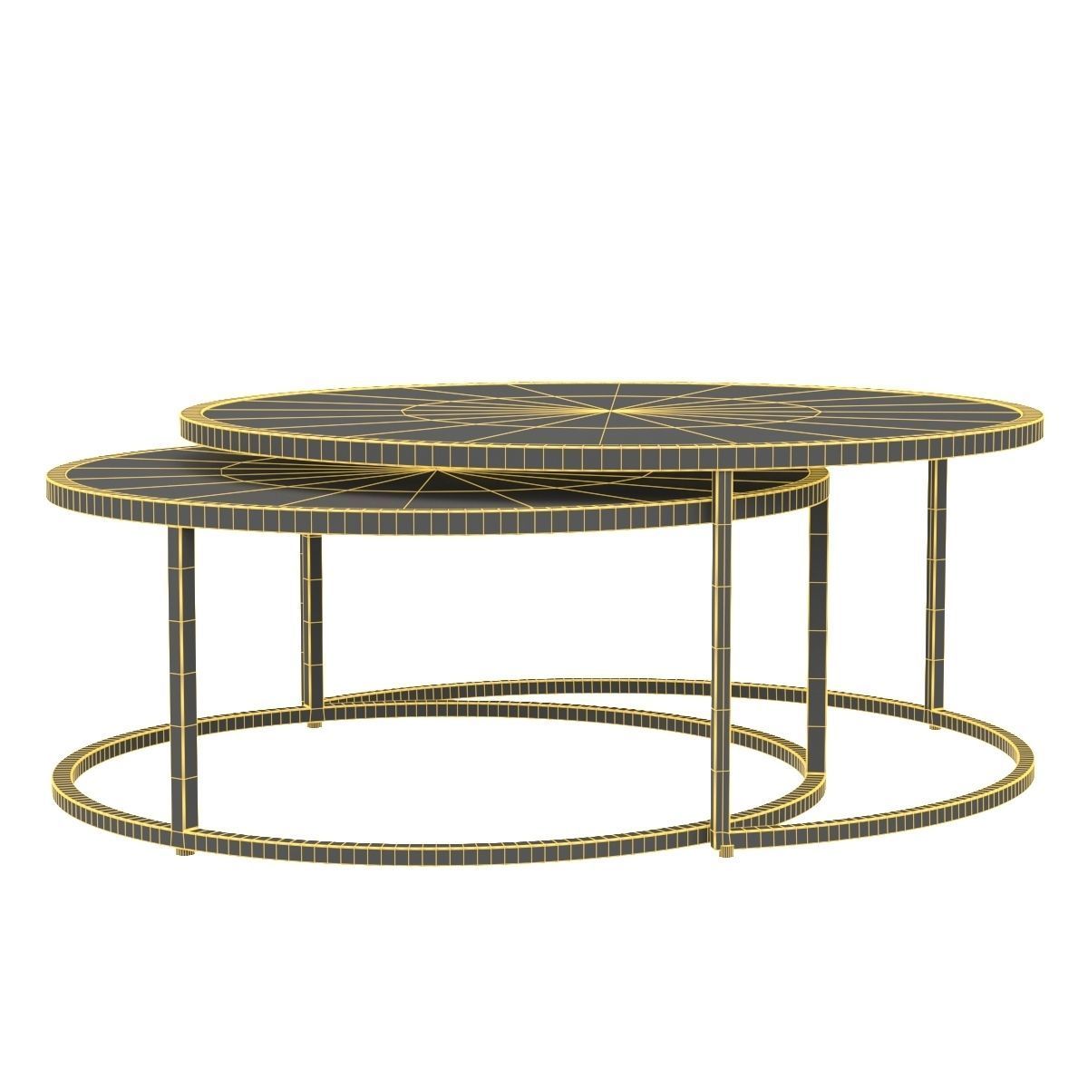 Shagreen Nesting Coffee Table 3D model_5