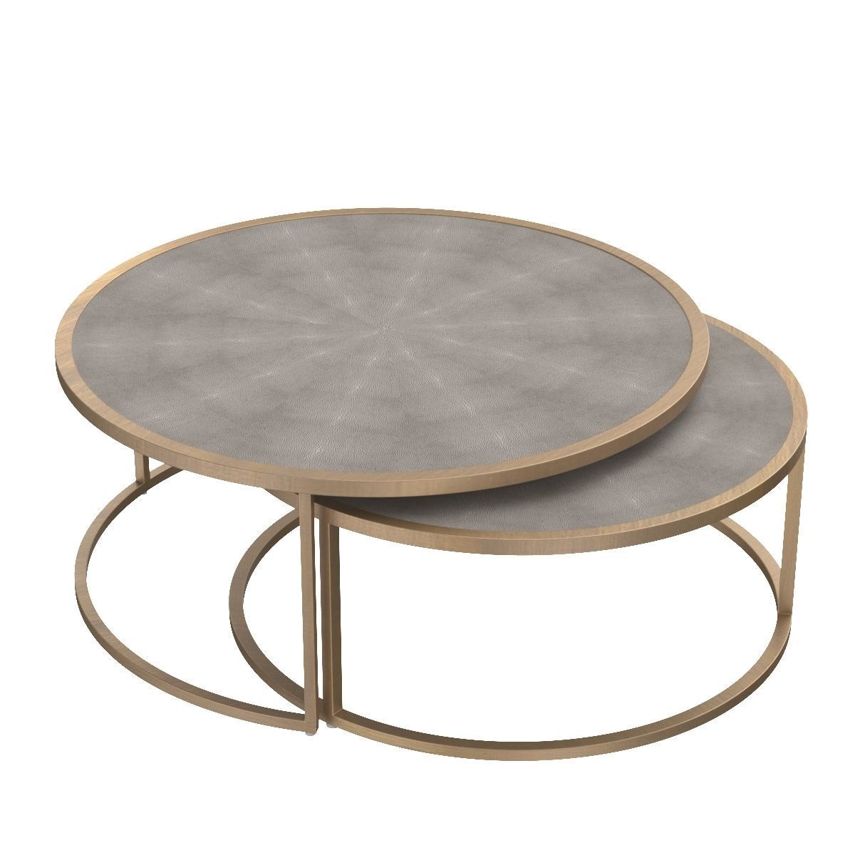 Shagreen Nesting Coffee Table 3D model_4