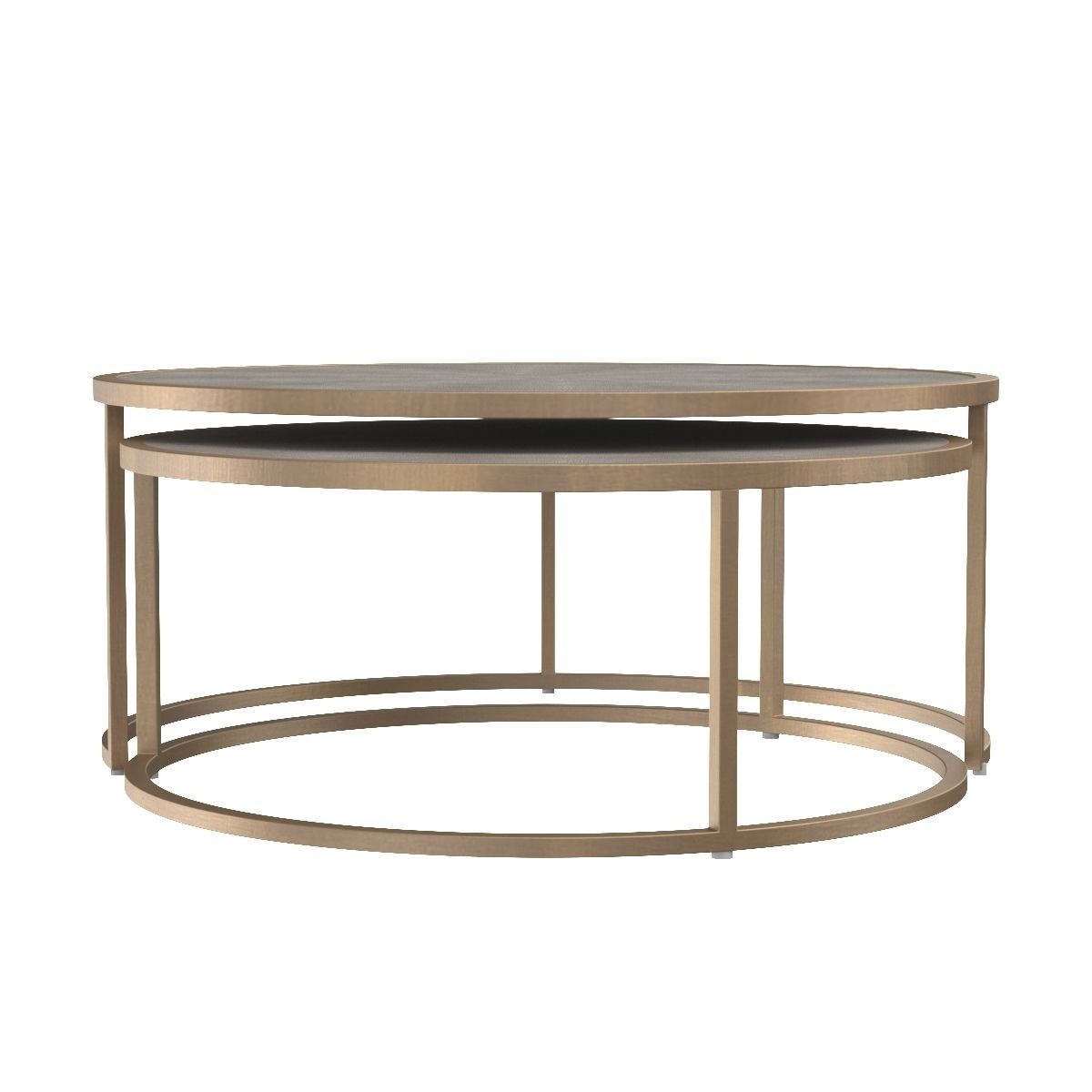 Shagreen Nesting Coffee Table 3D model_1