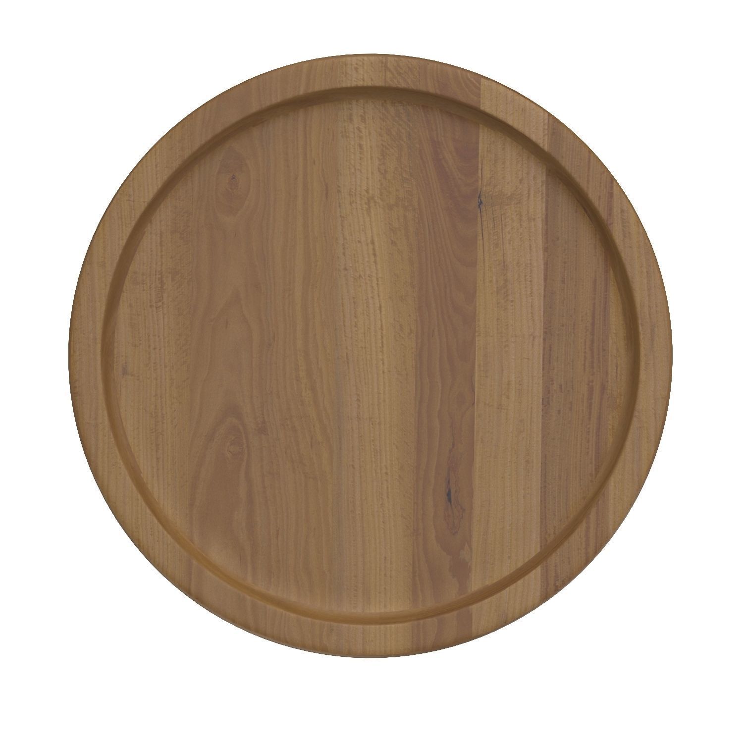 Roya KD Teak Side End Table Marble Base 3D model_2