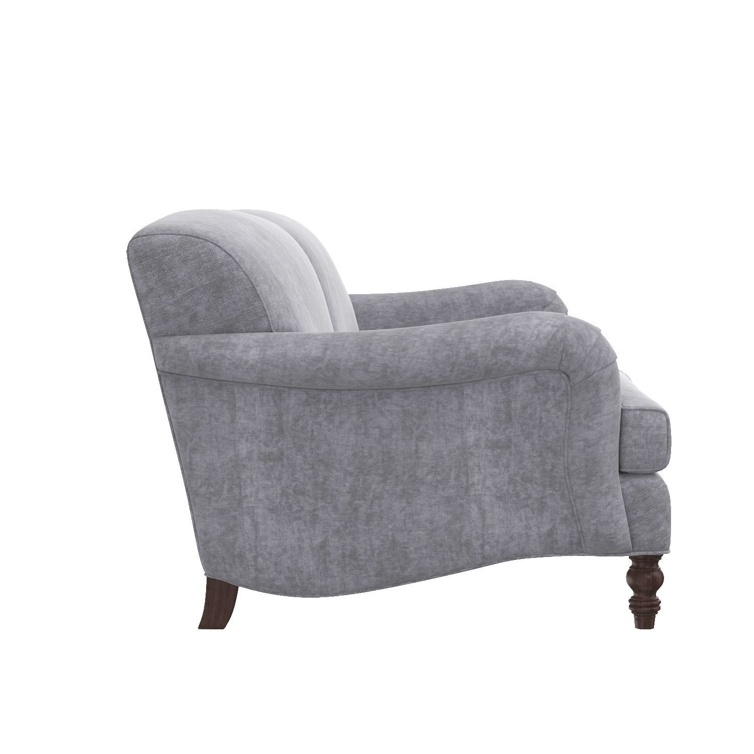 Roll Arm Sofa with Tight Back 3D model_2