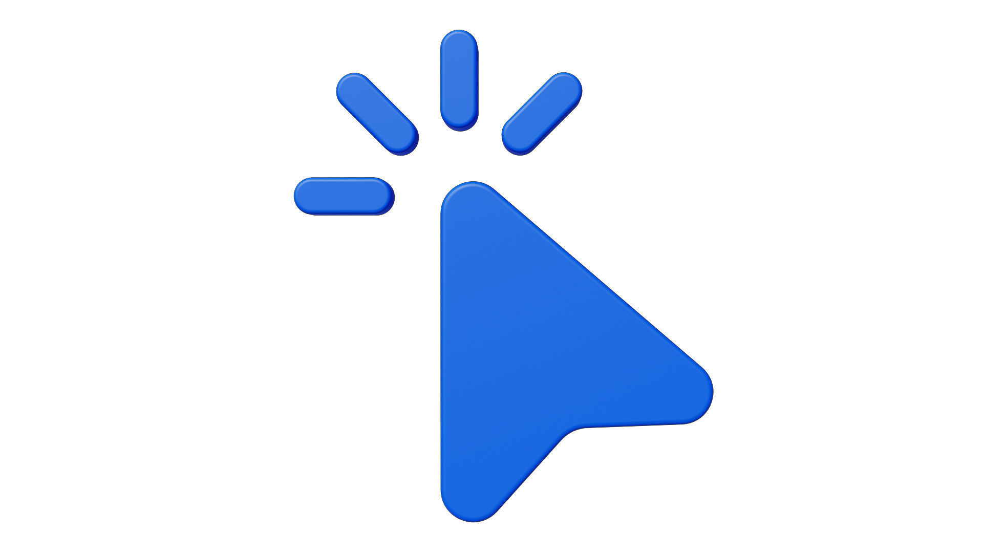 Cursor icon Low-poly 3D model_1