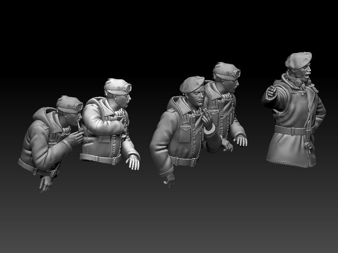 British tank crew  3D print model_14