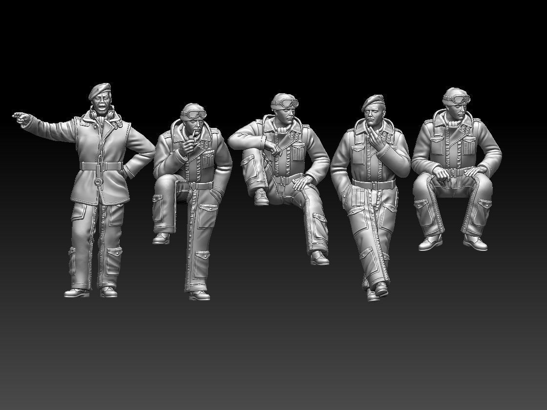 British tank crew  3D print model_56