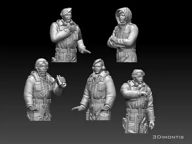 British tank crew  3D print model