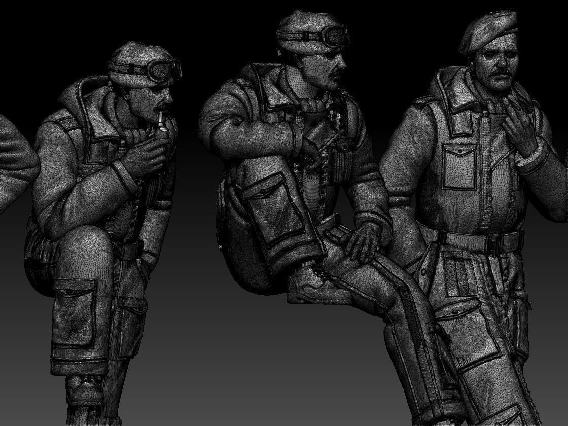 British tank crew  3D print model_45