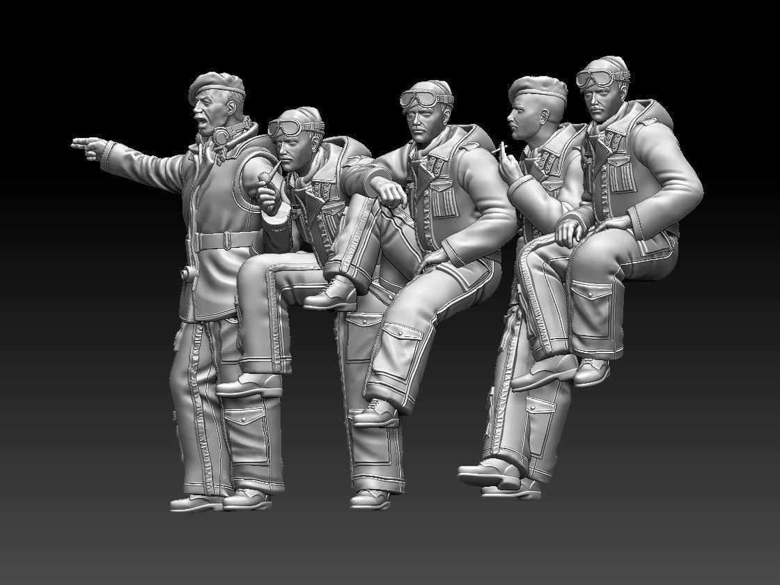 British tank crew  3D print model_100