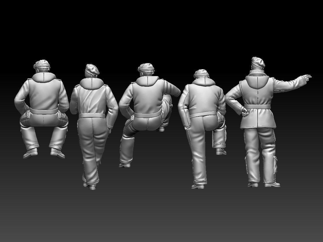 British tank crew  3D print model_64