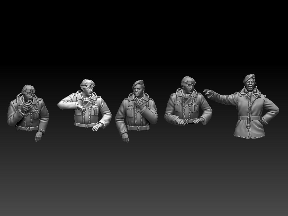 British tank crew  3D print model_61