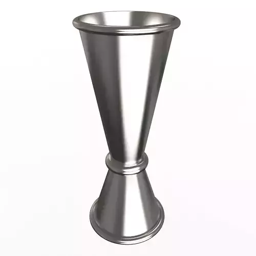 Jigger round metal knob