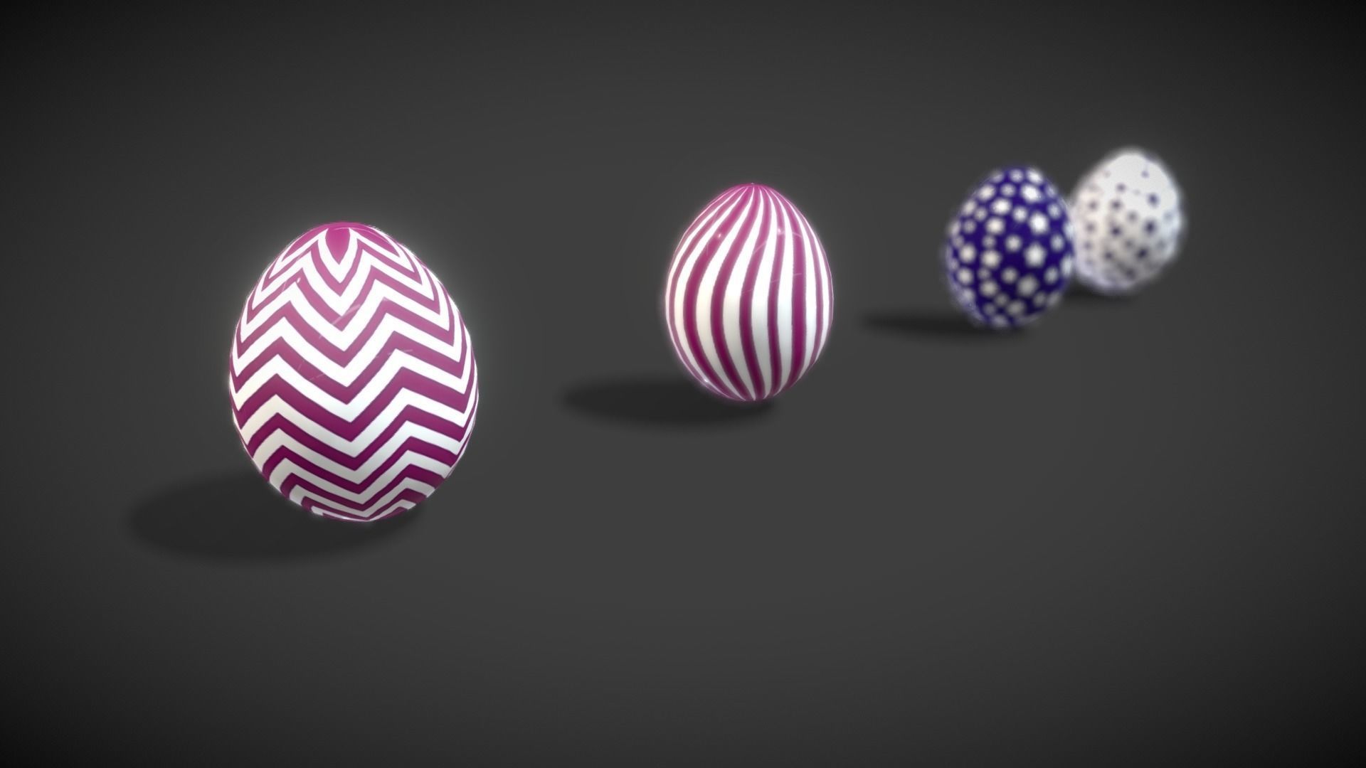 Collections Easter Eggs8 Low-poly 3D model_8