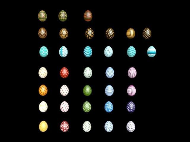 Collections Easter Eggs8 Low-poly 3D model_15