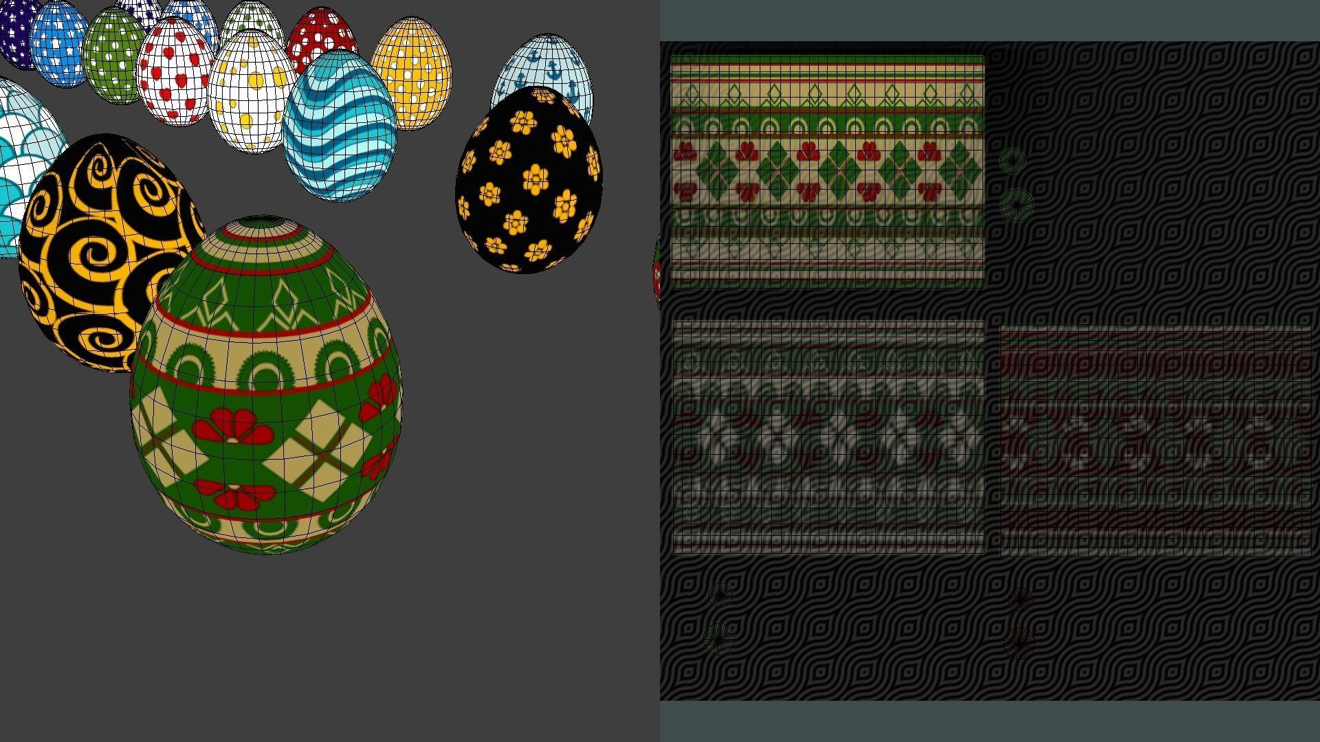 Collections Easter Eggs8 Low-poly 3D model_14