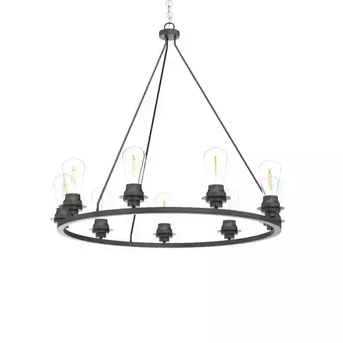 Progress Lighting Debut 9-Light Graphite Modern Chandelier