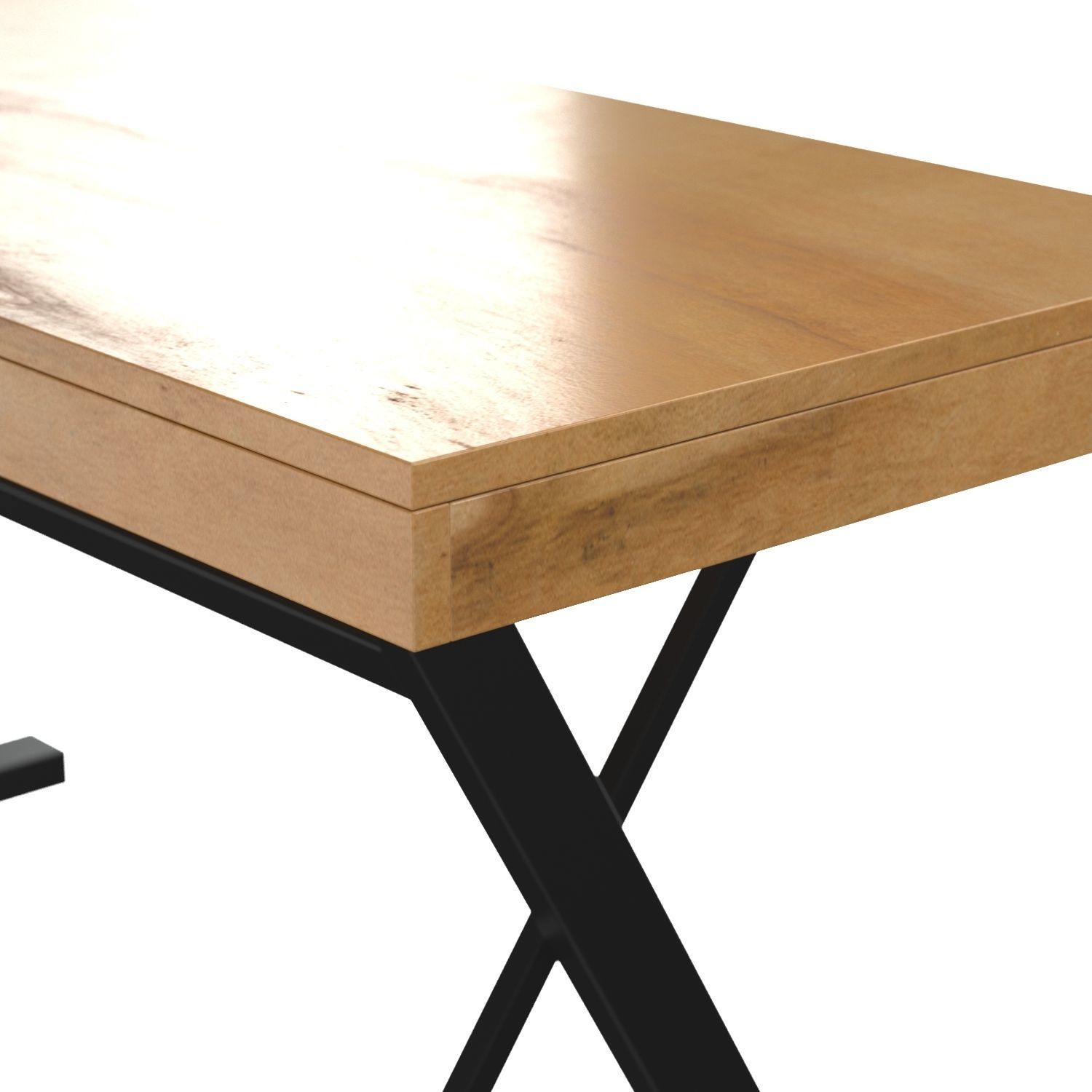Profecto Desk Oak 3D model_3