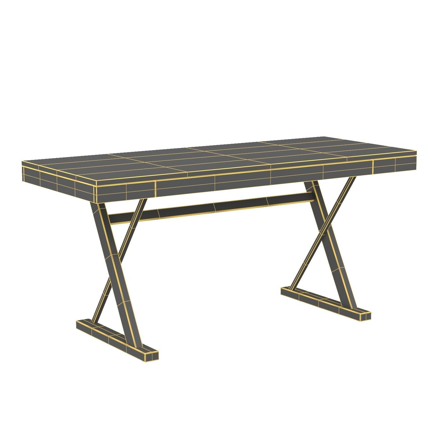 Profecto Desk Oak 3D model_5