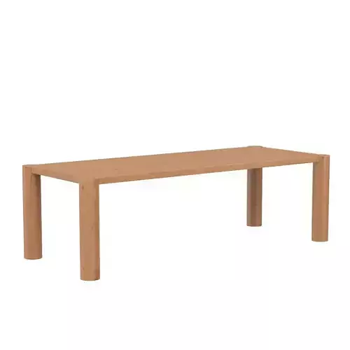 Post Dining Table Large Oak Natural