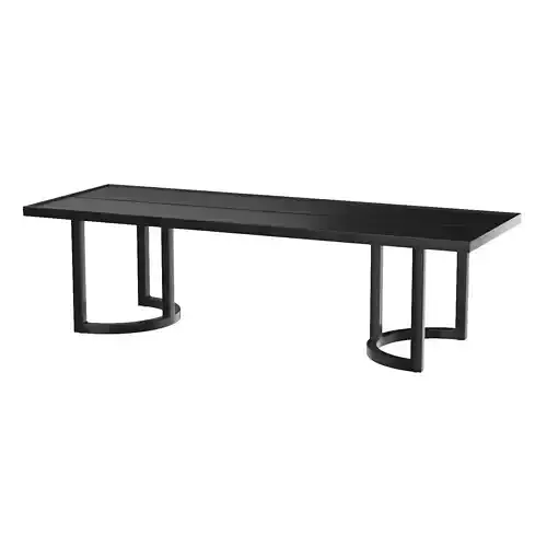 Portofino Aluminum Rectangular Dining Table 3D model