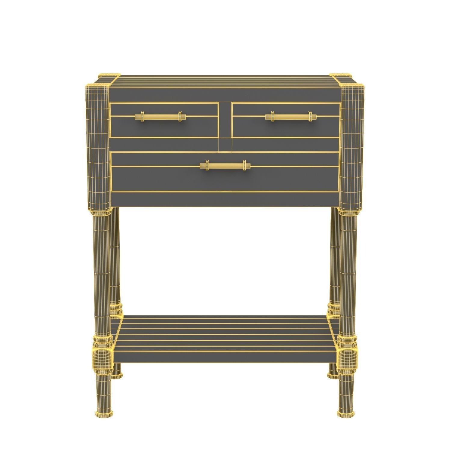 Peters Console Table 3D model_5