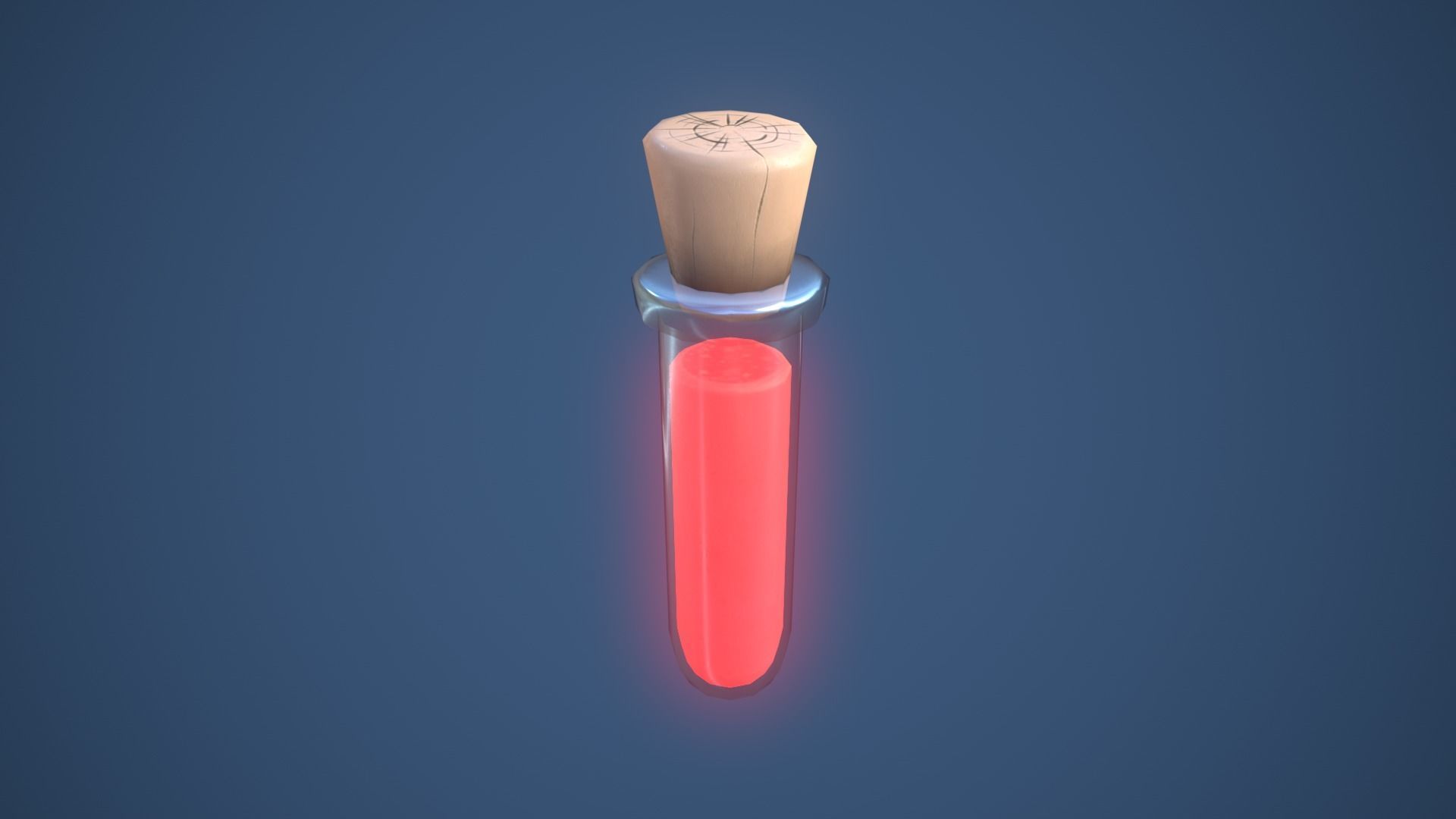Stylized Test Tube Alchemy Potion Low-poly 3D model_4