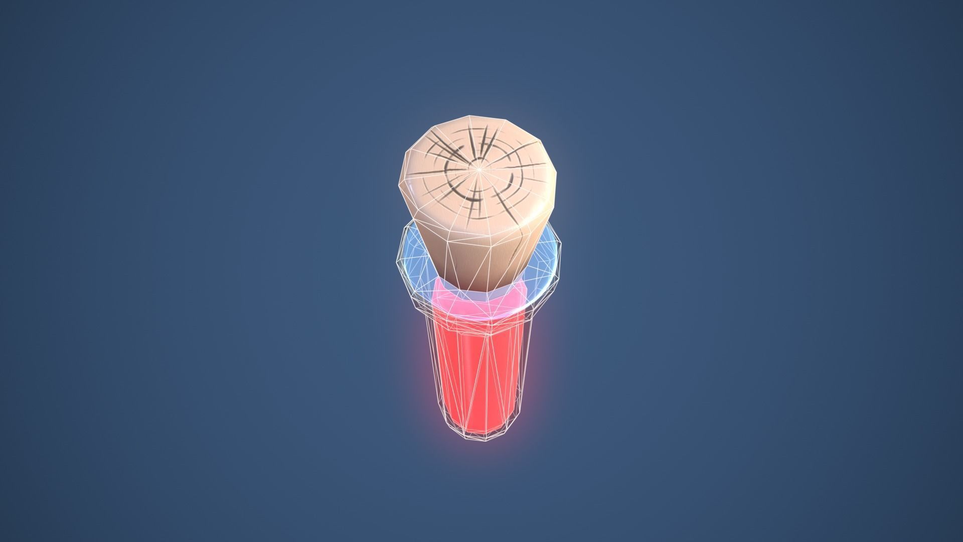 Stylized Test Tube Alchemy Potion Low-poly 3D model_9