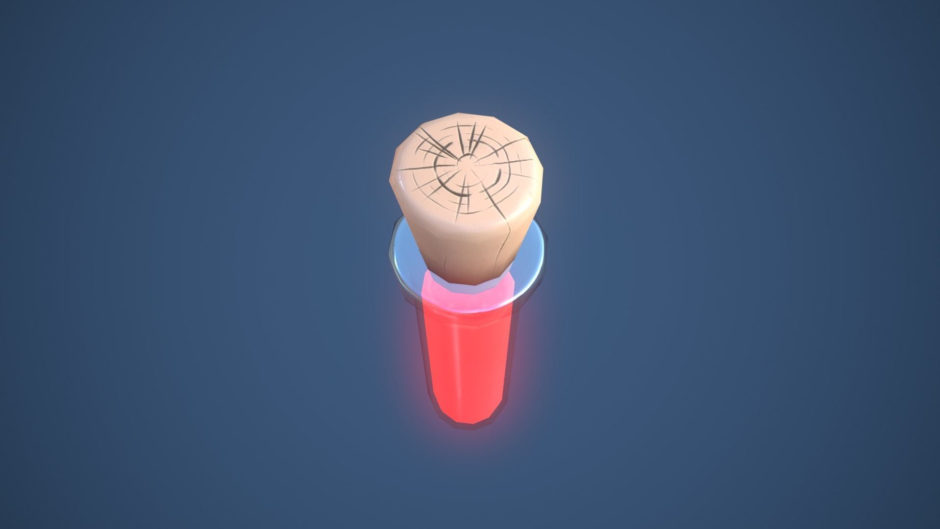 Stylized Test Tube Alchemy Potion Low-poly 3D model_8