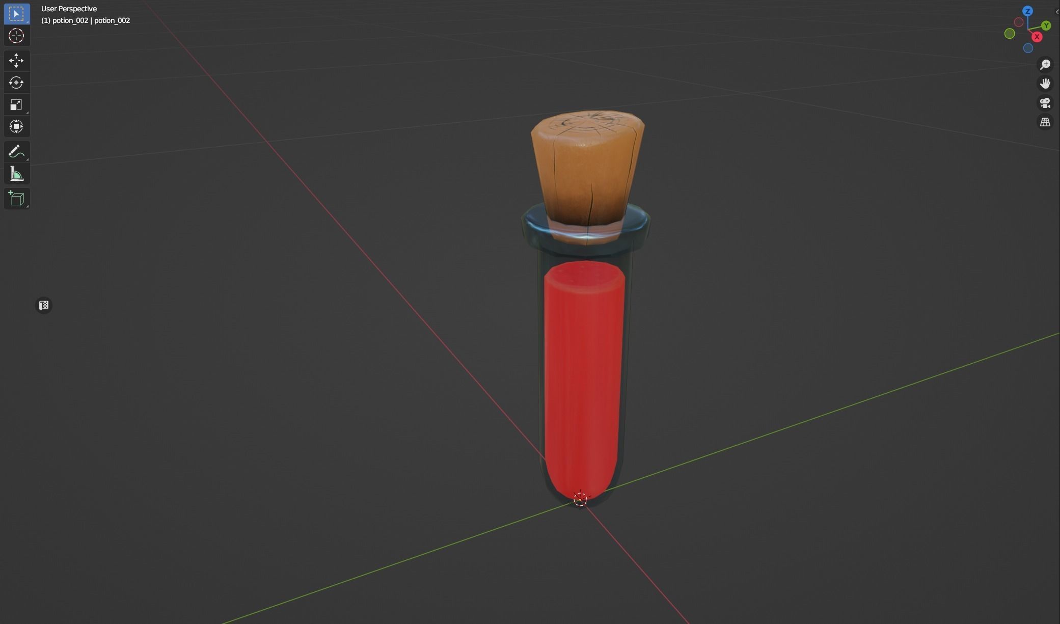 Stylized Test Tube Alchemy Potion Low-poly 3D model_11