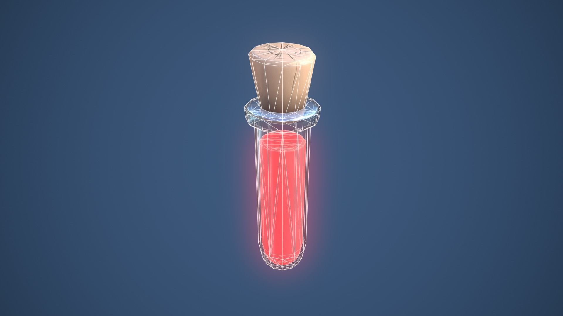 Stylized Test Tube Alchemy Potion Low-poly 3D model_5