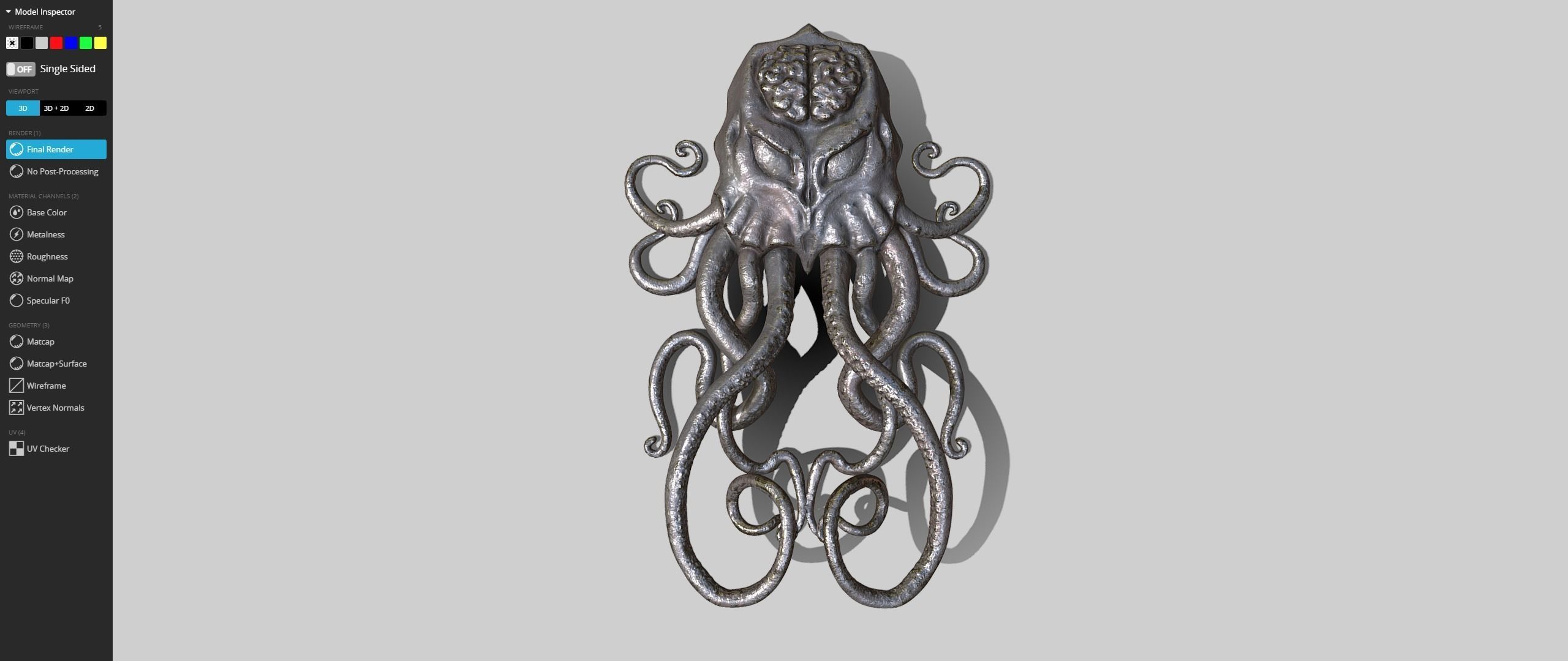 Cthulhu door knocker 3D model_8